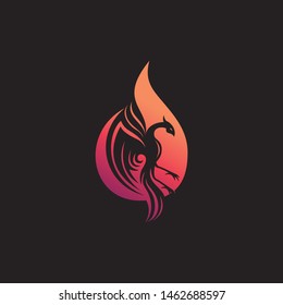 Eagle illustrations isolated on black background. Vector illustration