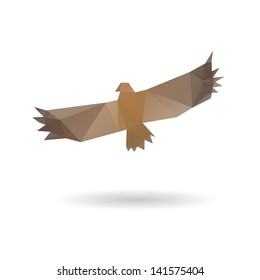 Eagle isolated on a white backgrounds