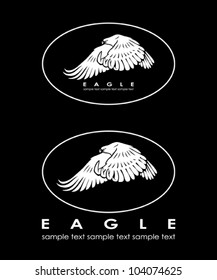 Eagle label - vector