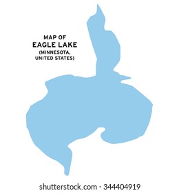 Eagle Lake Minnesotaunited States Map Vector Stock Vector (Royalty Free