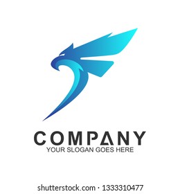 eagle letter F logo design, eagle vectors form the letter F