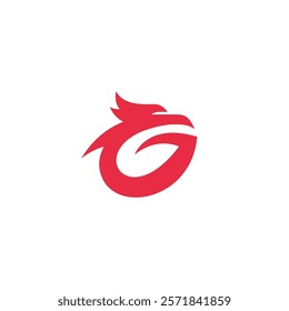 eagle letter g logo icon vector