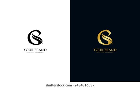 Eagle letter g logo. Eagle, wings, G, gold icon design. Vector illustration template