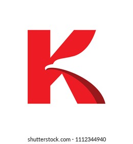 eagle letter K logo