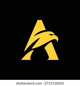 Eagle Una letra en Logo