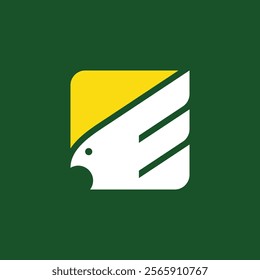 Eagle letter logo design with modern, simple, and adaptable style. Editable file