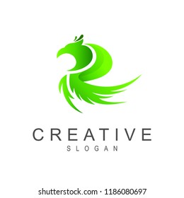 eagle letter r logo design