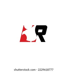 eagle and the letter R logo design vector