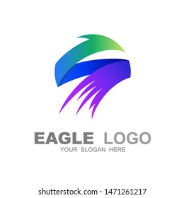 eagle letter s logo, phoenix letter s logo template, colorful logo template