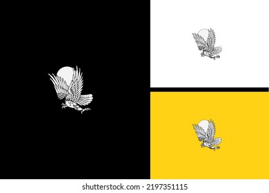 Eagle Line Art Vector Illustration Design