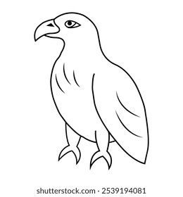 Eagle Line art with white background