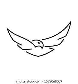 Eagle line icon. Icon design. Template elements