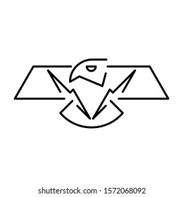Eagle line icon. Icon design. Template elements