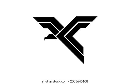 eagle line logo design template