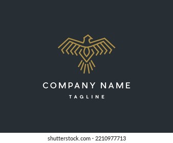 Design-Vorlage für das Adler-Logo 