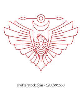 eagle line logo simple black