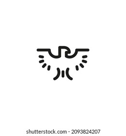 Adler-Logo. Vektorgrafik 