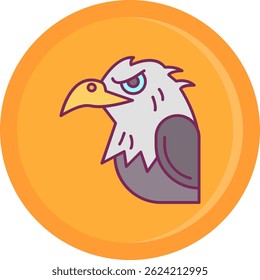 Eagle Line vector Icon Design
