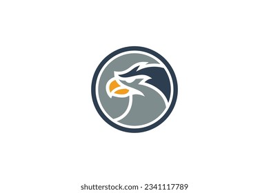 eagle lineart vector template logo design