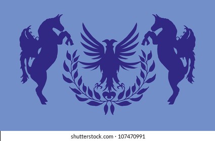 eagle and lion