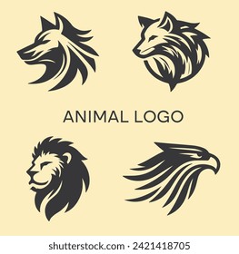 eagle lion fox and wolf logo