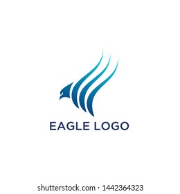 Eagle Logo abstract design vector template. Flying Eagle logotype concept icon.