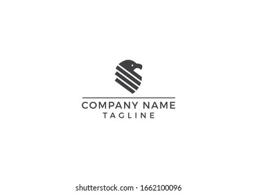 Eagle logo abstract icon illustration graphic design in vector editable file.