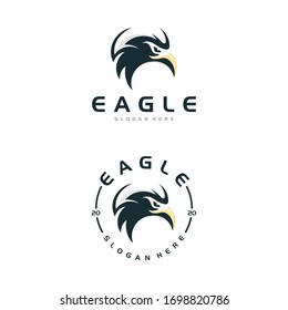 Eagle logo - Abstract Illustration of the Eagle logo design template, Falcon Logo Vector