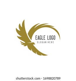 Eagle logo - Abstract Illustration of the Eagle logo design template, Falcon Logo Vector