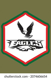 EAGLE LOGO WITH  A BACKGROUND