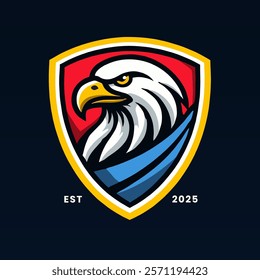 eagle logo badges emblem design