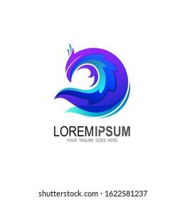Eagle logo, Bird logo with circle design template, eagle icon , wing and bird logo 