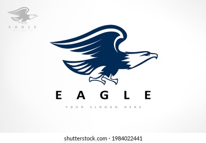 Eagle logo bird vector. Animal design.