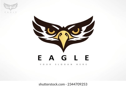 Vector de pájaro del logo del águila. Diseño animal.