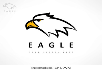 Vector de pájaro del logo del águila. Diseño animal.