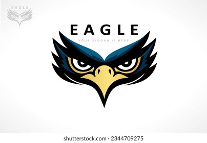 Eagle logo bird vector. Animal design.