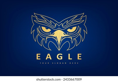 Águila logo pájaro vector. Diseño animal