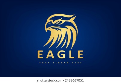 Eagle logo bird vector. Animal design