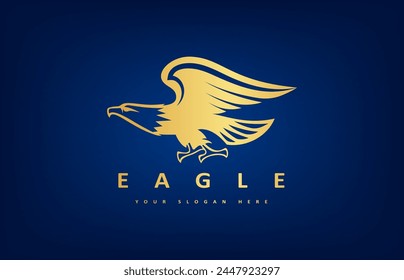 Eagle Logo Vogel Vektorgrafik. Tierdesign.