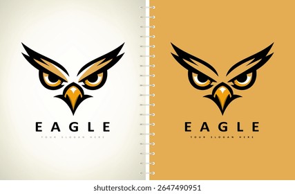 Eagle logo bird vector. Animal design