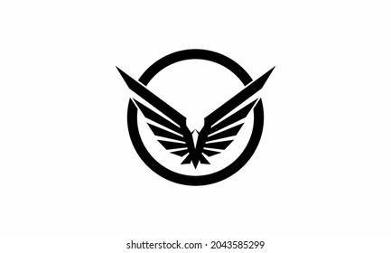 Eagle Logo BLACK Vector symbol