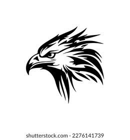 Eagle logo with black and white vector artwork