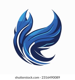 eagle logo blue color design3d, buy, cartoon, design element, finance, management, white background, courier, isolated, icon, render, set, modern, sale, cash, market, web, symbol, vector, 