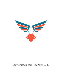logotipo de águila color alitas de águila logotipo