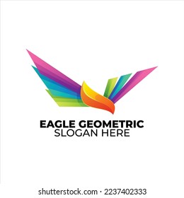 eagle logo colorful gradient style