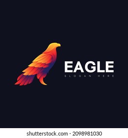 Adler-Logo mit Farbstil
