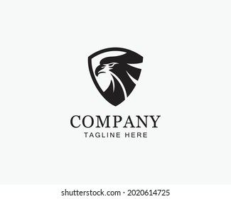eagle logo creative design concept shield logo club team community