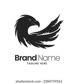 Eagle logo design Bird logo template Creative Eagle vector icon