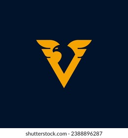 Eagle Logo Design. Bird vector Illustration. Phoenix Logo