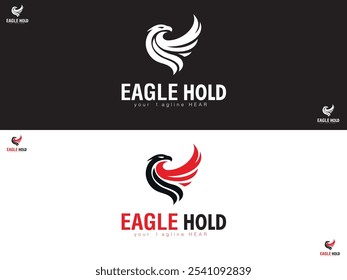 Eagle Logo Design with Bold Wings Modern and Professional Vector Template